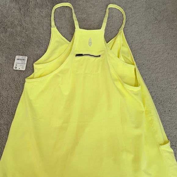 NWT! Free People HOT SHOT ROMPER in Sour Citrus (Size S) - Picture 4 of 5